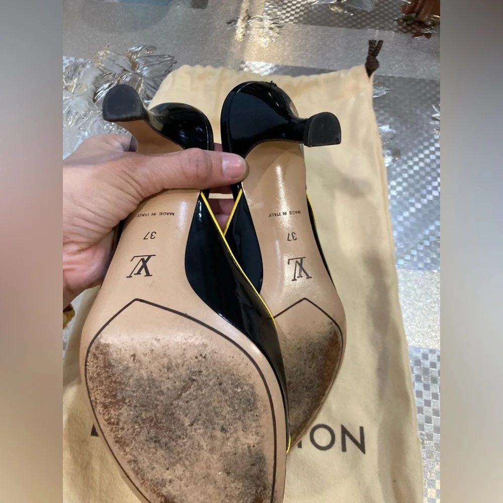 💯% Authentic Louis Vuitton sandals kitten heels - Picture 6 of 10